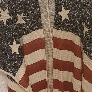 NWOT American Flag Shrug